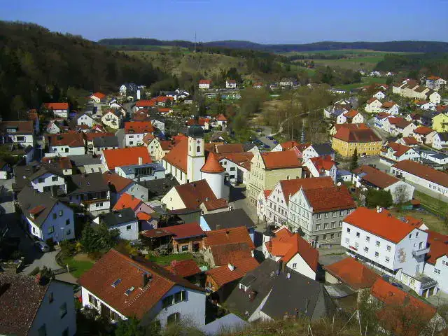 Altmannstein - Altmannstein (municipality) Panoramic view, Altmühltal, Germany