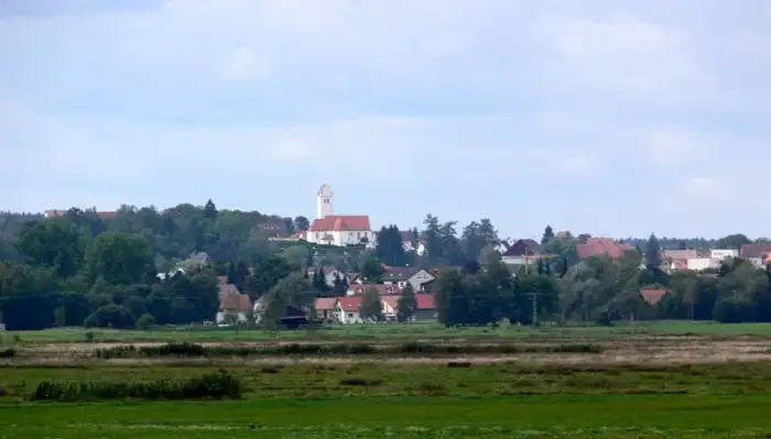 Bad Buchau - Bad Buchau Kappel Blick von Oggelshausen