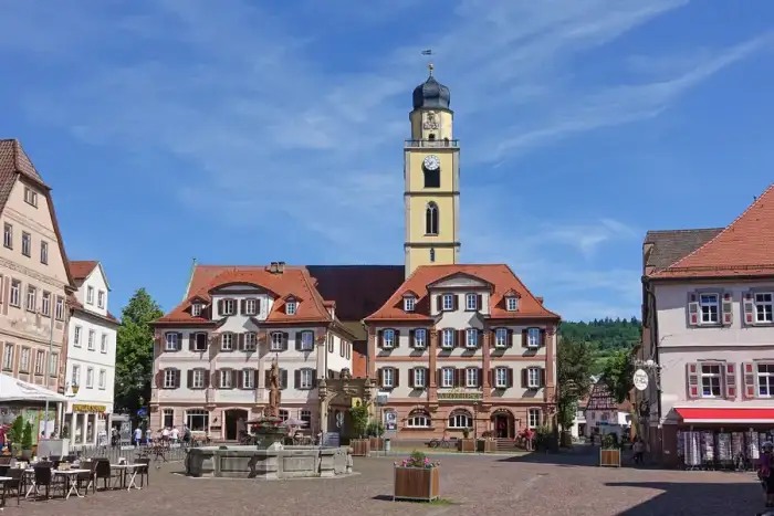 Bad Mergentheim - MGH-Marktplatz Zwillingshäuser 2019-06-03