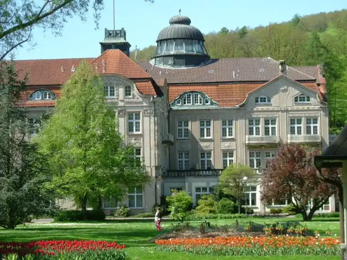Bad Salzschlirf - Salzschlirf kurhaus kurpark