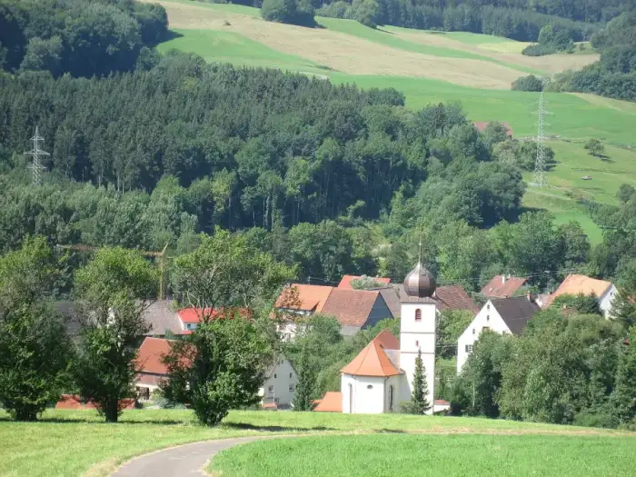 Blumberg - View over Achdorf in Blumberg