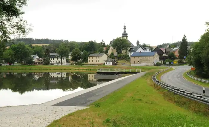 Bösenbrunn - Bobenneukirchen, general view - saxony