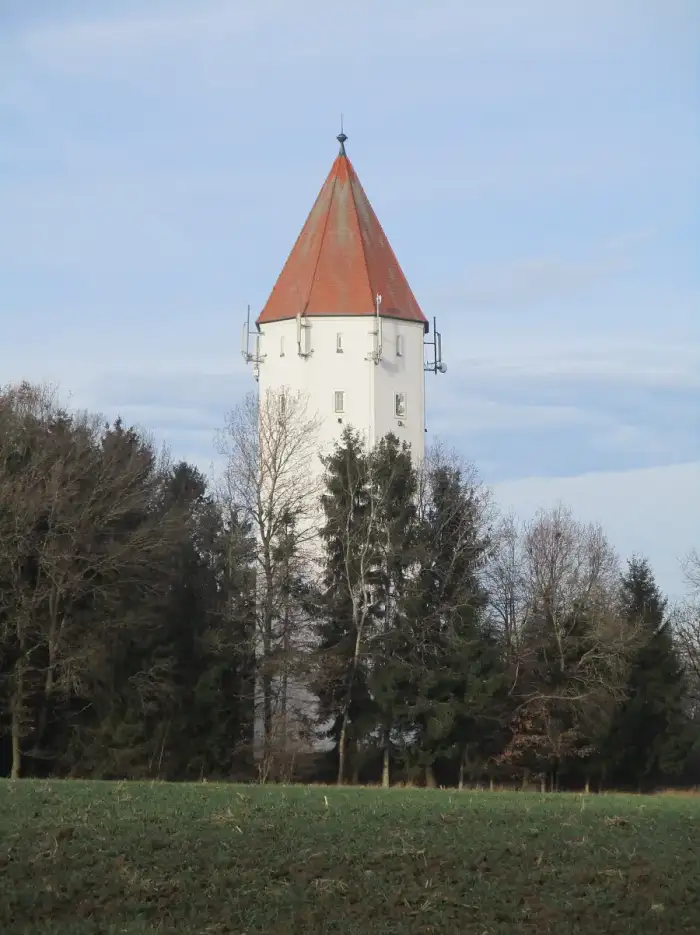 Buchdorf - Wasserturm Buchdorf, December 2019