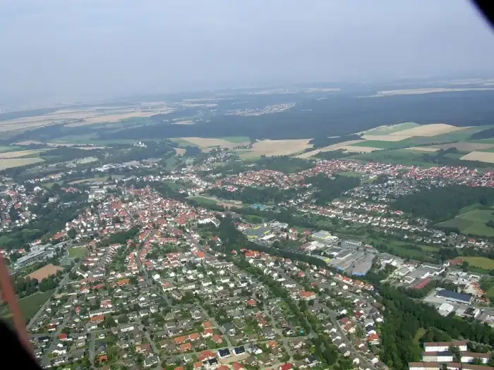 Büren - Büren (Westfalen) aerial view from south