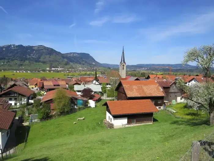 Burgberg i.Allgäu - Burgberg - Am Sonnenhang - OM, Kirche v SO 03