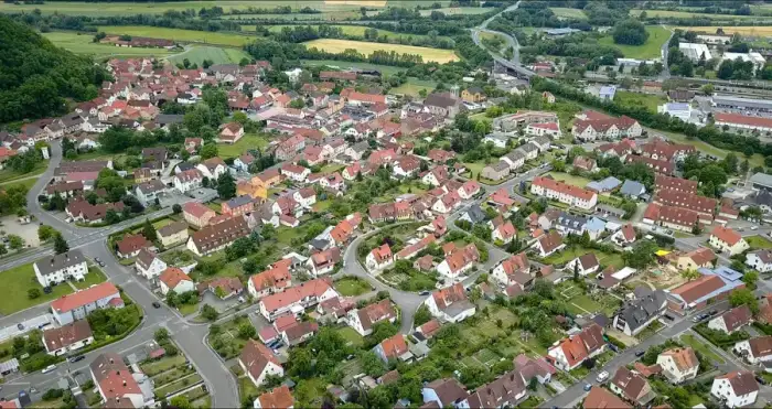 Ebelsbach - Ebelsbach Luftaufnahme 2017 – Blick von Norden