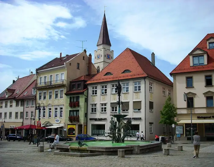 Ehingen - Ehingen,St.Blasius,Theodulbrunnen
