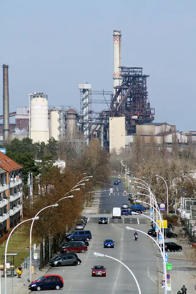 Eisenhüttenstadt - Eisenhüttenstadt Weg zum Hochofen 2012