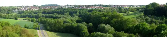 Erdmannhausen - Erdmannhausen mit Lemberg (Affalterbach) und Murraue bei Steinheim an der Murr DSC 7400