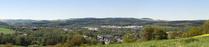 Flöha - Flöha - the town as seen from the pomselberg (aka)