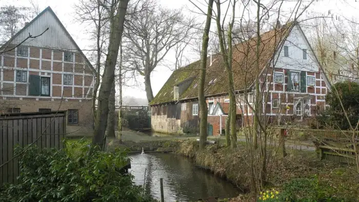 Fredenbeck - Fredenbeck - Wassermühle und Mühlenbach