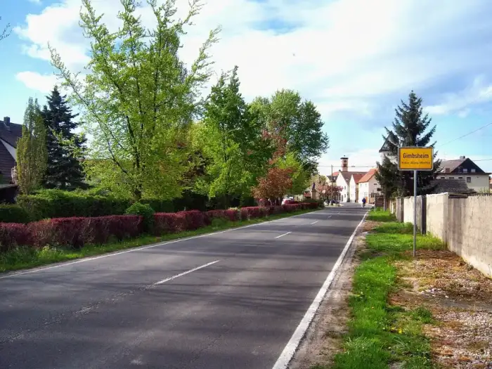 Gimbsheim - Gimbsheim- Ortseinfahrt von Eich (K 51) kommend 1.5.2008