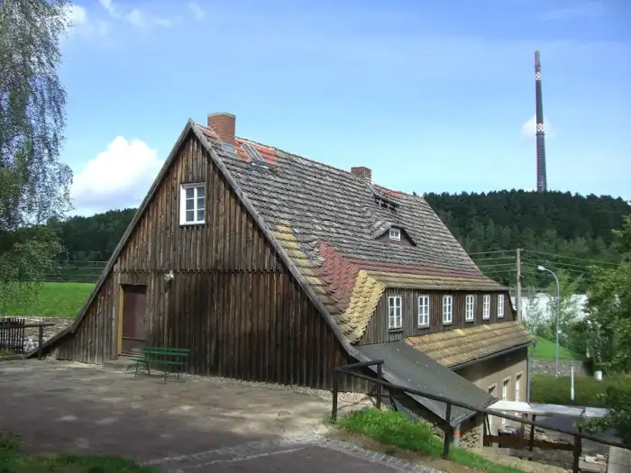 Halsbrücke - Halsbrücke, Erzwäsche und Hohe Esse