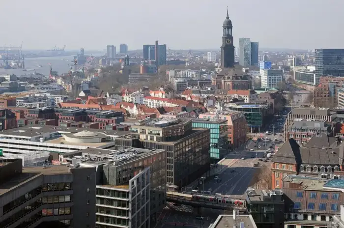 Hamburg - Hamburg view St. Nikolai