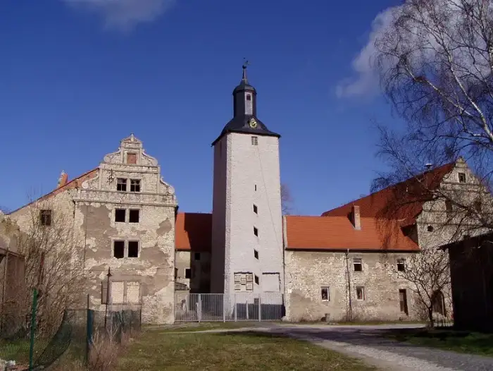 Hecklingen - Burg Schneidlingen - Südansicht