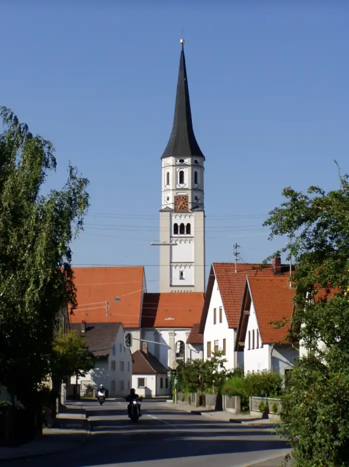 Hiltenfingen - Hiltenfingen - Dorfmitte, Kirche v S