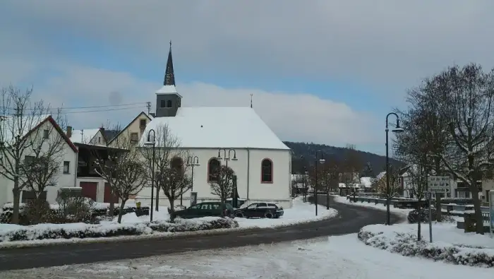 Hoppstädten-Weiersbach - Marktplatz im Winter 2013-12-17 22-24