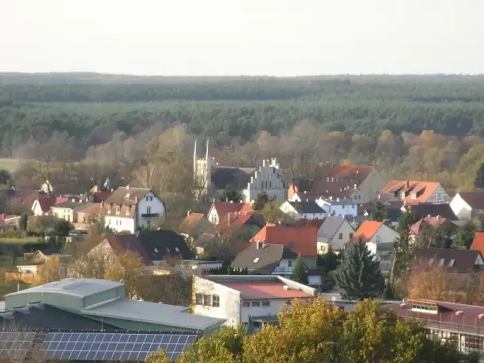 Joachimsthal - Blick auf Kreuzkirche Joachimsthal