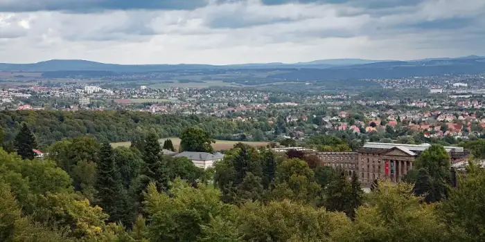 Kassel - 00 1189 Blick vom Bergpark Wilhelmshöhe, Kassel