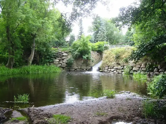 Kemnitz - Kemnitz (bei Greifswald) Wasserfall Fluss Kemnitz