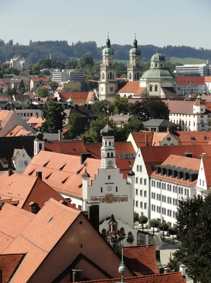 Kempten - Sicht auf Kempten Altstadt Neustadt