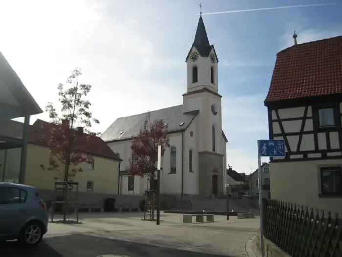 Kist - Pfarrkirche St. Bartholomäus, Kist (Germany), von Osten