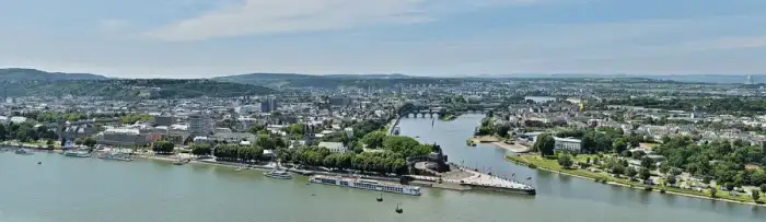 Koblenz - Koblenz - Panorama von Festung Ehrenbreitstein