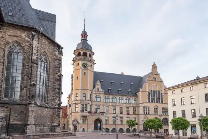 Köthen (Anhalt) - Marktstraße 1, 2, 3, Rathaus, Köthen (Anhalt) 20180812 004