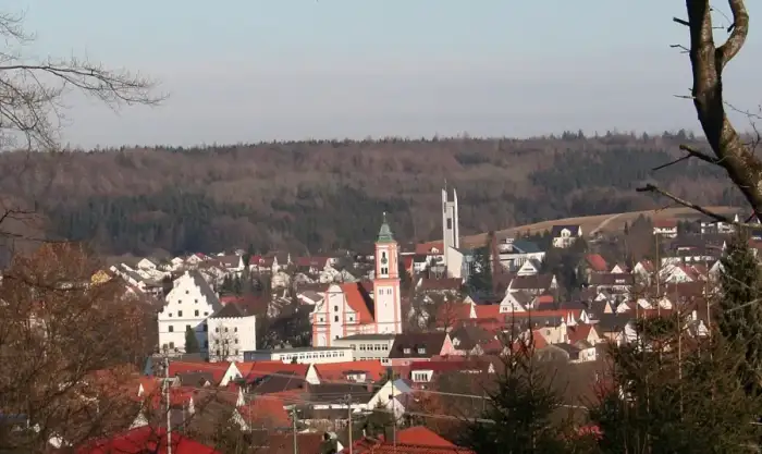 Krumbach (Schwaben) - Krumbach vom Reschenberg aus