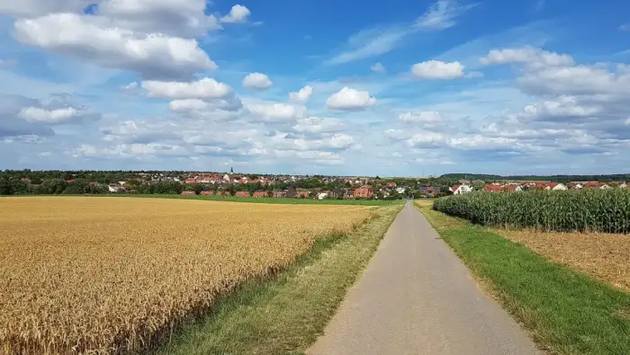 Kürnach - Kürnach Radwege und Schrebergärten - 28