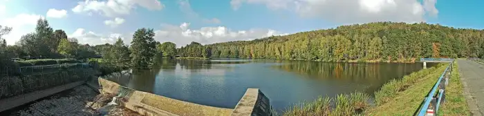 Langenbernsdorf - Koberbach-Talsperre - Panorama - gross