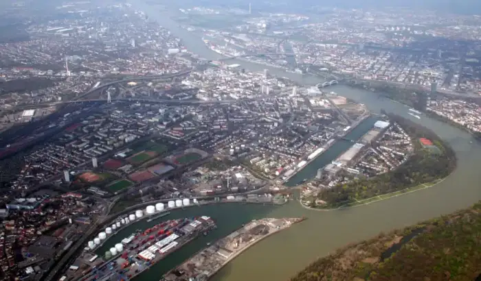 Ludwigshafen am Rhein - Ludwigshafenmitte ausderluft