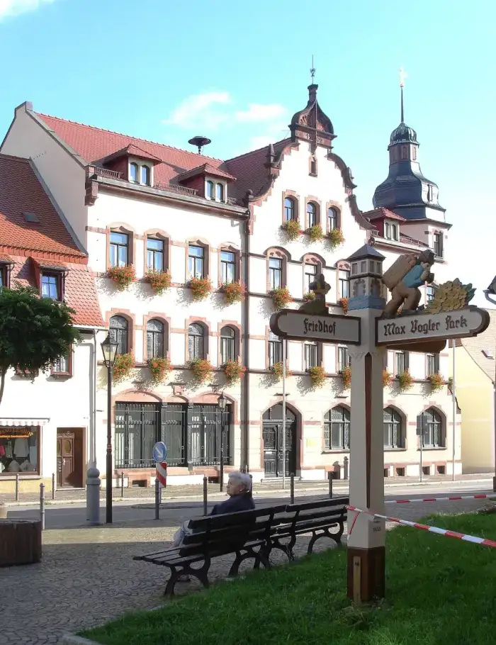 Lunzenau - Rathaus-Lunzenau-2007-Dreh