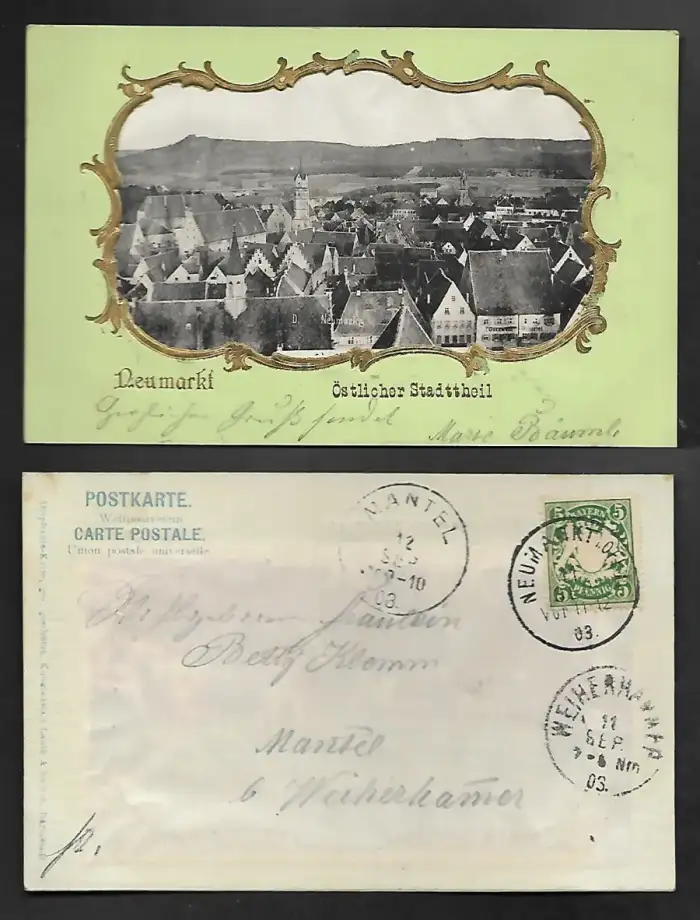 Mantel - AK - Photo - Neumarkt - Blick von St Johannes - 1903