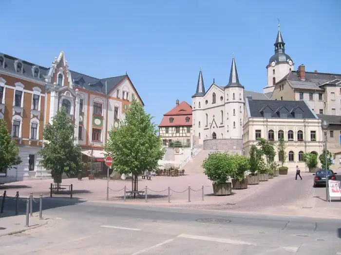 Meerane - Meerane Teichplatz