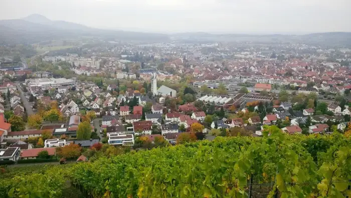 Metzingen - Metzingen vom Weinberg aus