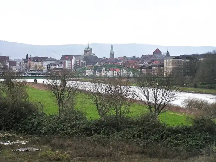 Minden - Minden ueber weser von norden