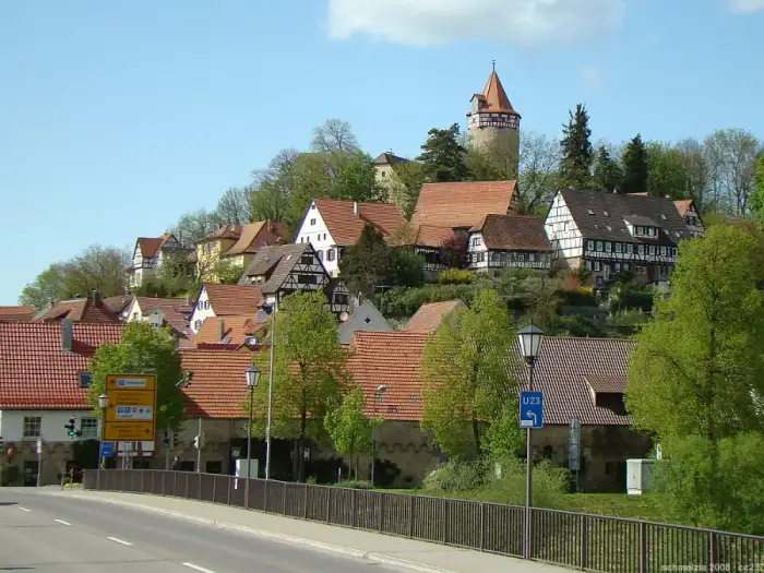 Möckmühl - Moeckmuehl-burgbergblick