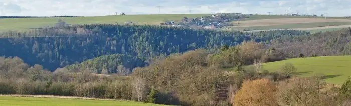 Mohlsdorf-Teichwolframsdorf - Rüßburghügel im Mäander