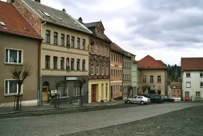 Münchenbernsdorf - Münchenbernsdorf, the town square
