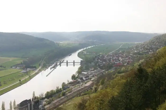 Neckarzimmern - Neckarzimmern von Burg Hornberg 20080426