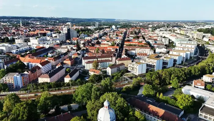 Neu-Ulm - 202408 aerial view of Neu-Ulm