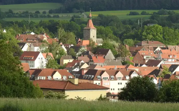 Neustadt a.d.Aisch - Neustadt a d Aisch - Hohe Straß - nördl Innenstadt, Nürnberger Tor v N 02