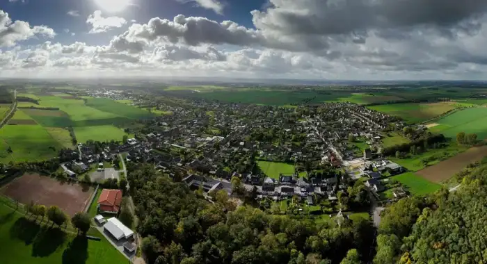 Niederzier - Niederzier und Oberzier (Luftaufnahme)