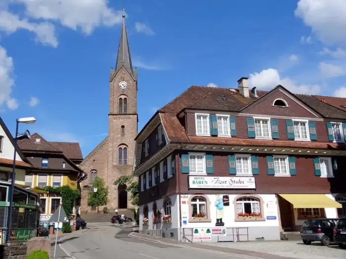 Oberharmersbach - Oberharmersbach, Pfarrkirche St. Gallus und Stube