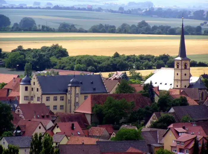 Oberschwarzach - Oberschwarzach von oben