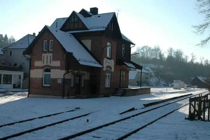 Oedheim - Untere Kochertalbahn Bf Oedheim 20060129