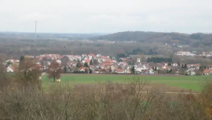 Offingen - Blick auf Offingen von Aussichtsturm