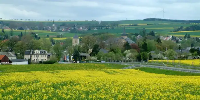 Pausa-Mühltroff - Blick auf muehltroff 2005