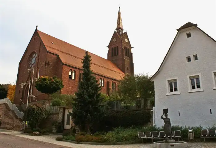 Pfinztal - Wöschbach Kirche - panoramio